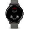 Часы GARMIN VENU 3S SLATE STAINLESS STEEL BEZEL WITH PEBBLE GRAY CASE AND SILICONE BAND 010-02785-00