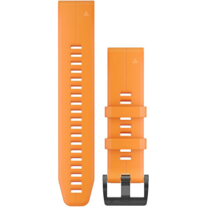 Ремешок GARMIN QUICKFIT BAND 22 MM SOLAR FLARE ORANGE SILICONE 10112